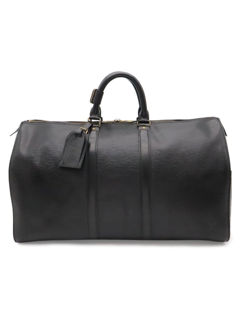 Louis Vuitton Purse Leather Noir Black Gold for Epi Keepall 45 Boston Bag